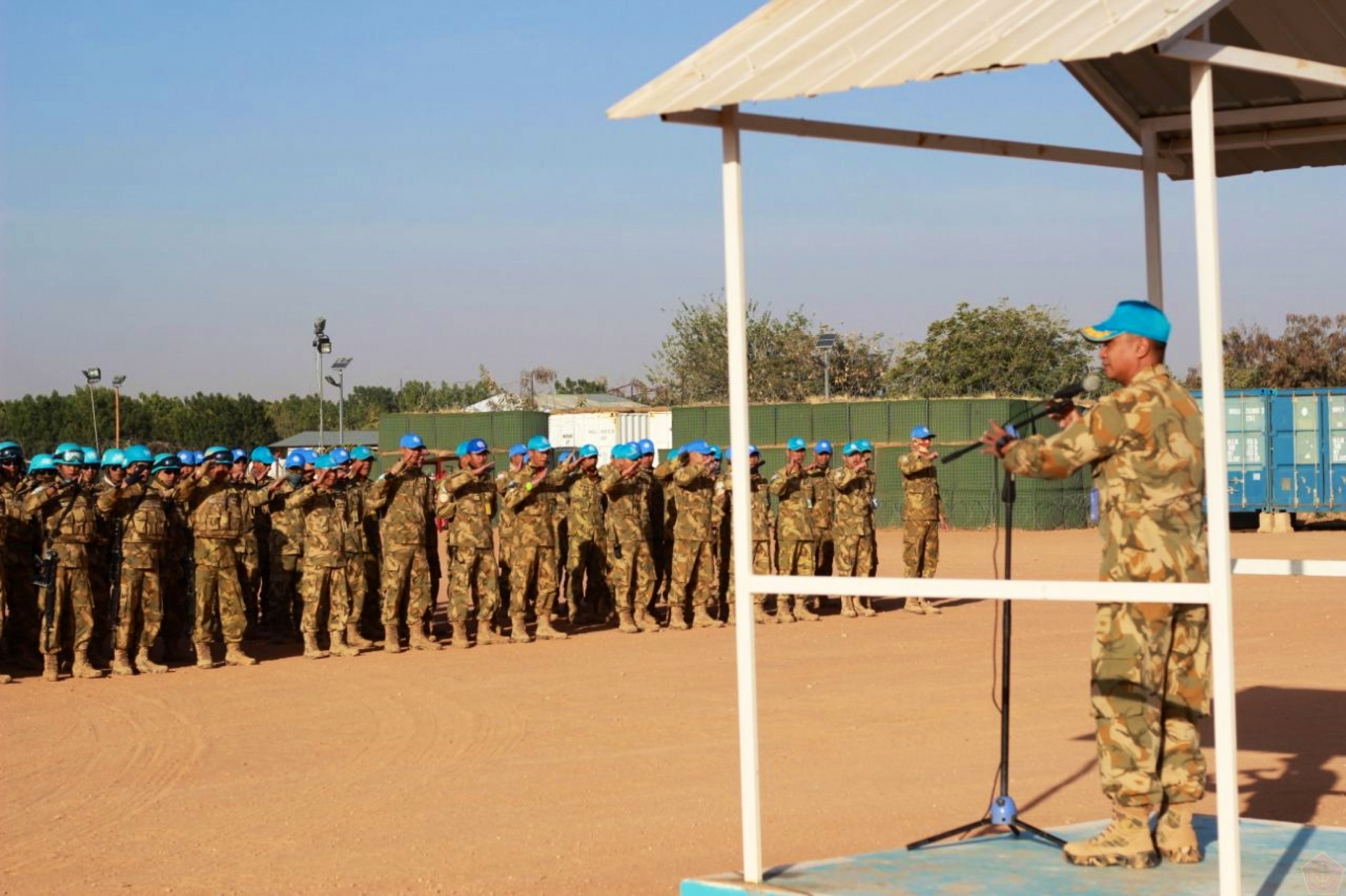 145 Prajurit Satgas Yonkomposit TNI Bergeser ke Mournei Team Site
