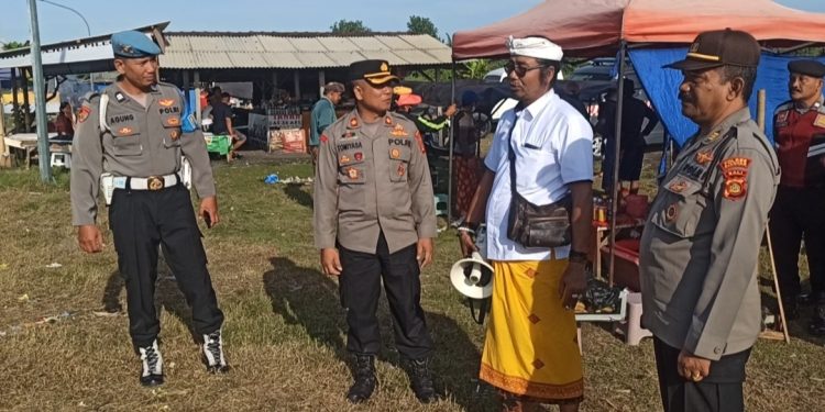 Kapolsek Gianyar Pimpin Pengamanan Melasti Rangkaian Hari Raya Nyepi