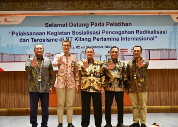 Cegah Ideologi Kekerasan Masuk Perusahaan, BNPT Sosiasliasi Pegawai Kilang Pertamina Internasional