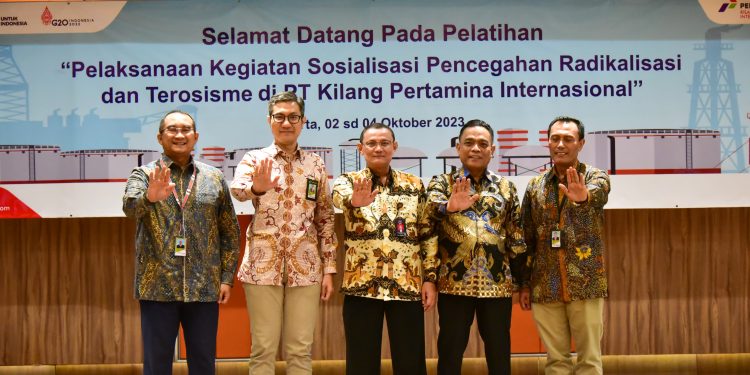 Cegah Ideologi Kekerasan Masuk Perusahaan, BNPT Sosiasliasi Pegawai Kilang Pertamina Internasional