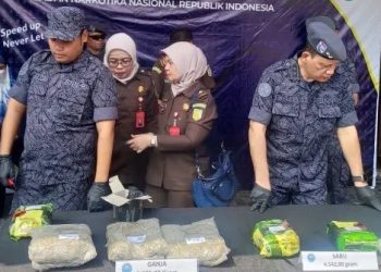 BNN Musnahkan Barang Bukti 4,5 Kg Sabu dan 2,3 Kg Ganja