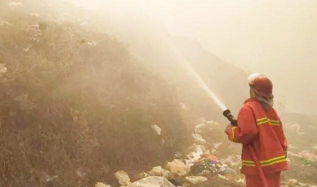 Pasca Terbakar TPA Mandung Lakukan Ujicoba Pembuangan Sampah