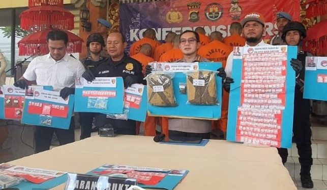 Polres Denpasar Ungkap 58 Kasus Narkoba dan Amankan 85 Tersangka