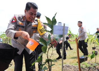 Gerakan 10 Juta Pohon, Polda Bali Tanam 2.550 Pohon