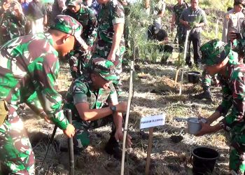 Kodam IX/Udayana Tanam 1.025 Pohon untuk Kelestarian Lingkungan