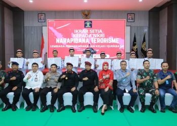 Sembilan Napi Terorisme Kelas I Surabaya Ikrar Setia Kepada NKRI