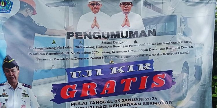 Dishub Denpasar Beri Layanan Gratis Ujicoba KIR Kendaraan Bermotor