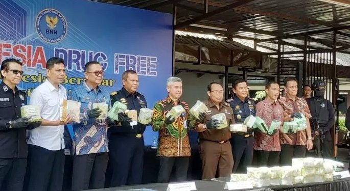 BNN RI Musnahkan 42 Kg Barang Bukti Narkoba