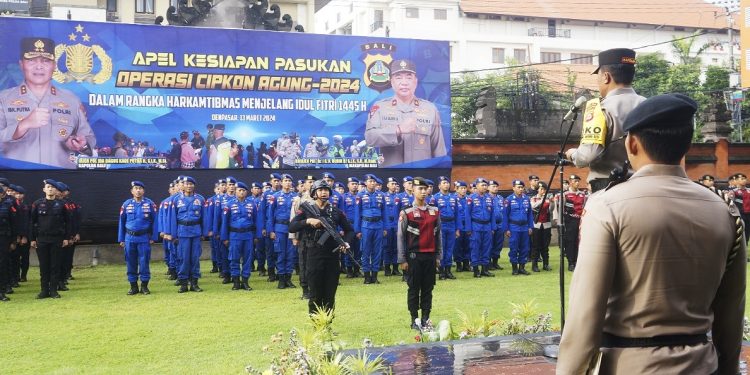 Polda Bali Terjunkan 535 Personel dalam Operasi Cipta Kondisi Agung 2024