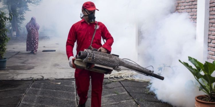 Tekan Kasus DBD, Dinkes Denpasar Lakukan Foging dan Sosialisasi Pemberantasan Sarang Nyamuk