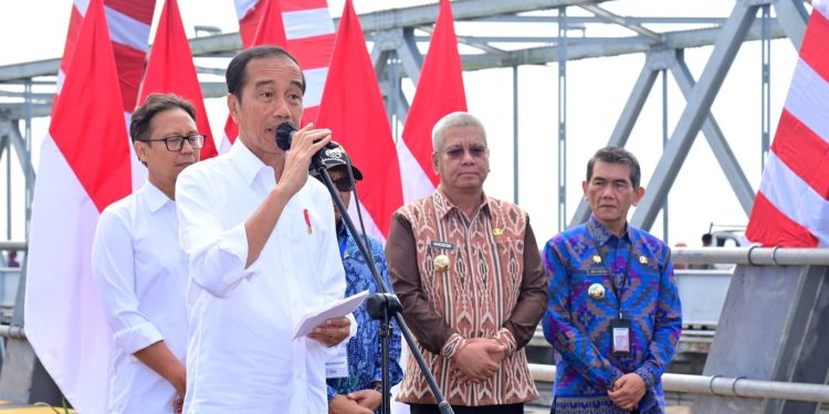 Duplikat Jembatan Kapuas I Diresmikan Presiden Jokowi