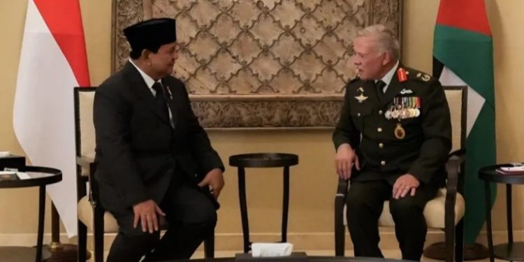 Menhan Prabowo Bertemu Raja Jordania Bahas Krisis Kemanusiaan di Gaza, Palestina