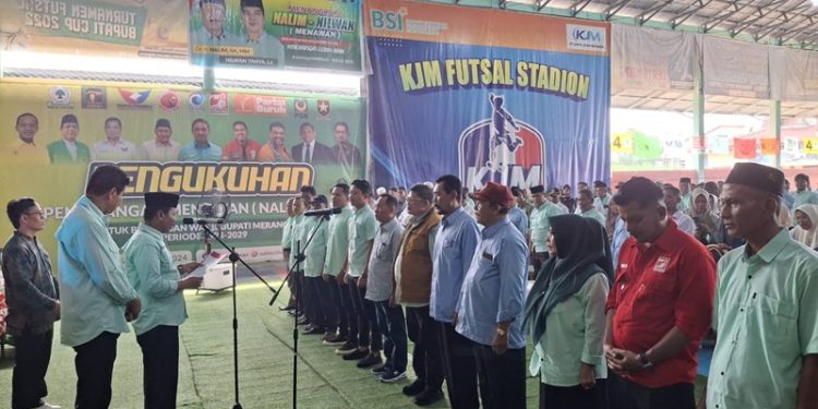 Bapaslon Nalim-Nilwan Kukuhkan Tim Pemenangan Pilbup Merangin