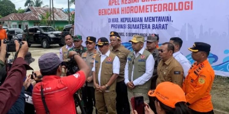 BNPB Bersama Pemkab Gelar Simulasi Penanganan Potensi Megahtrust di Mentawai