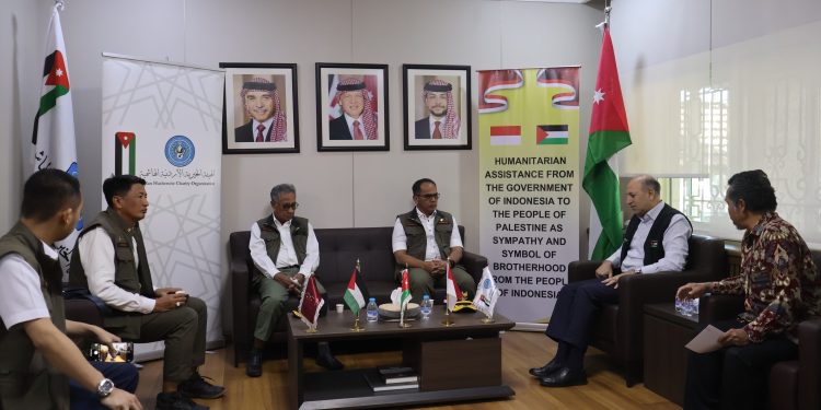 Bantuan Kemanusiaan Pemerintah Indonesia untuk Palestina Tiba di Bandara Queen Alia-Amman Yordania