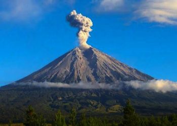 Gunung Semeru di Lumajang, Jawa Timur Kembali Erupsi, Semburkan Awan Panas Setinggi 800 Meter
