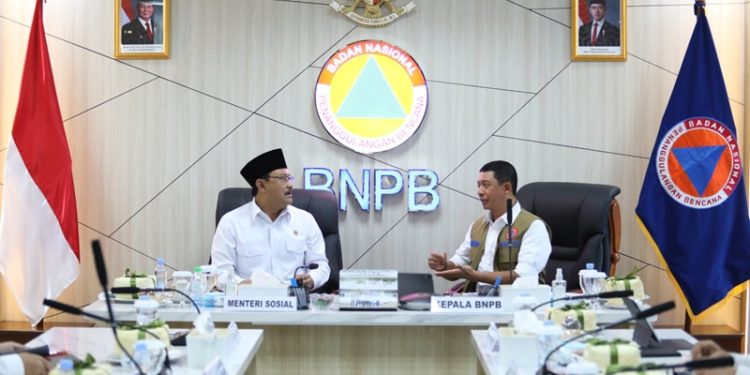 BNPB-Kemensos Perkuat Koordinasi Penanganan Bencana di Indonesia