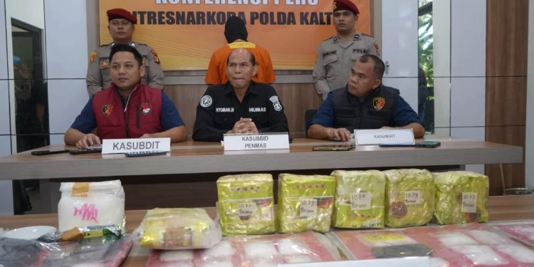 Polda Kaltim Ungkap Peredaran 8 Kilogram Sabu Asal Malaysia