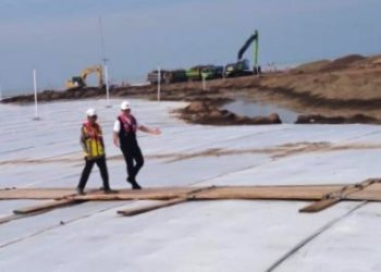 Menko Infrastruktur dan Pembangunan AHY Tinjau Pembangunan Jalan Tol Semarang -Demak