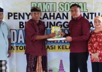 Petani Tabanan Terima Bantuan 1,23 Ton Benih Padi Hibrida dari Imigrasi Denpasar