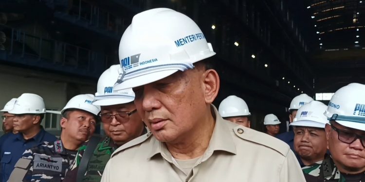 Kunjungi PT PAL, Menhan Sjafrie Sjamsoeddin Targetkan 2 Unit Fregat Merah Putih Beroperasi Sebelum Akhir 2025