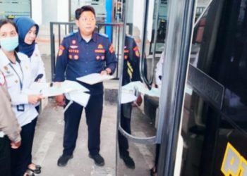 Satlantas Polres Badung Perketat Pengawasan Bis Antar Kota Antar Provinsi